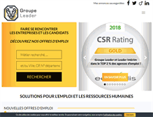 Tablet Screenshot of groupeleader.com